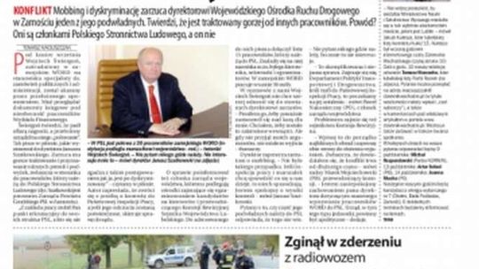 Pierwsza strona Dziennika Wschodniego z 7 października 2015