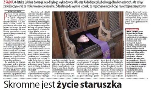 Pierwsza strona Dziennika Wschodniego z 8 grudnia 2015 roku