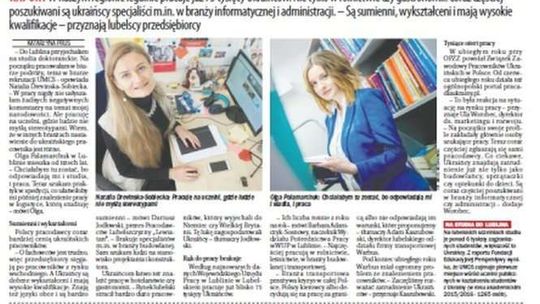 Pierwsza strona Dziennika Wschodniego z 8 lutego 2017 roku