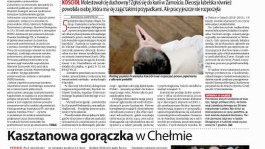 Pierwsza strona Dziennika Wschodniego z 8 października 2015