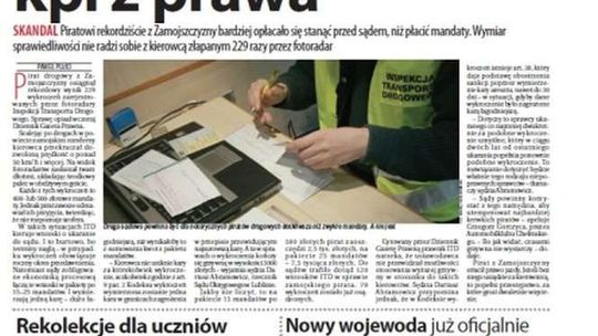 Pierwsza strona Dziennika Wschodniego z 9 grudnia 2015