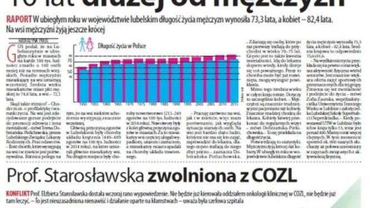 Pierwsza strona Dziennika Wschodniego z 9 sierpnia 2016 roku