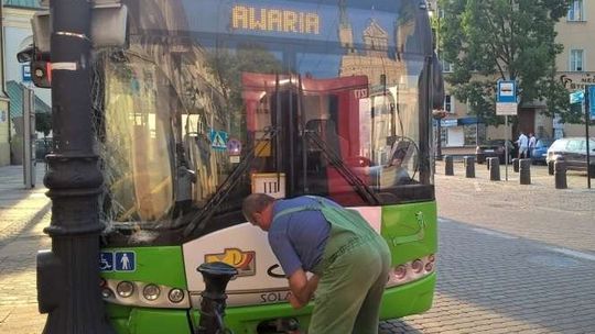 Pijany kierowca MPK rozbił trolejbus i próbował uciekać. Pił w toalecie obok przystanku
