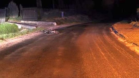 Pijany kierowca potrącil rowerzystę i uciekł