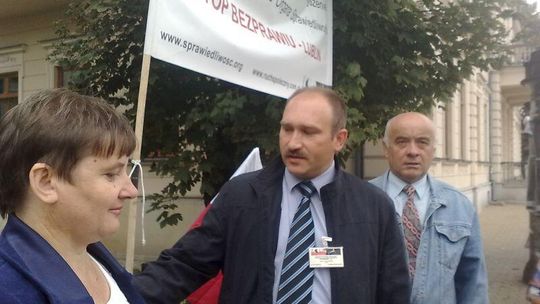 Pikieta przed Sądem Okręgowym w Lublinie