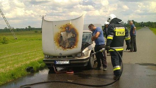 Piszczac: BMW zapaliło się w czasie jazdy