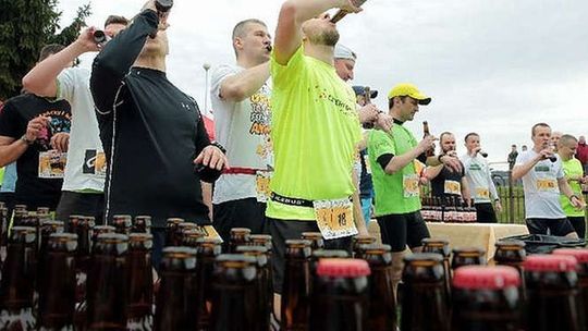 Piwna Mila nad Zalewem Zemborzyckim. To był pierwszy taki bieg w Lublinie