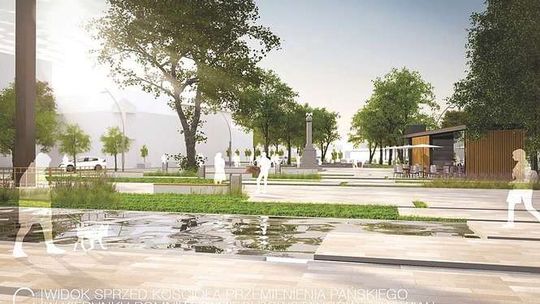 Plac Narutowicza w Łukowie do przebudowy (wizualizacje)
