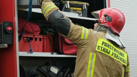 Płonie auto na obwodnicy Lublina. Utrudnienia w ruchu 