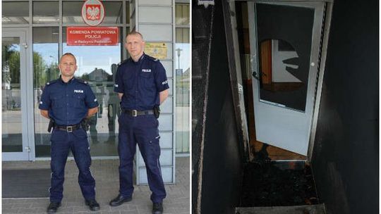 Po awanturze podpalił mieszkanie? Policjanci uratowali kobietę z dzieckiem