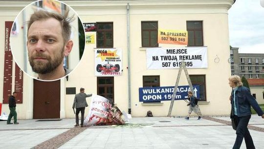 Po co Wojciech Januszczyk powiesił pstrokate reklamy na Centrum Kultury