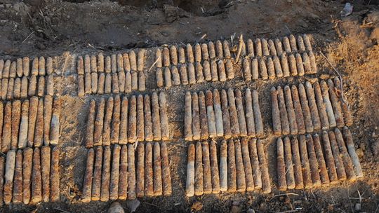 Pociski, miny i amunicja na budowie obwodnicy Lublina (wideo)