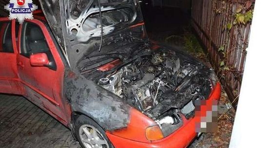 Podpalił samochód i uciekł. Miał ponad 3 promile