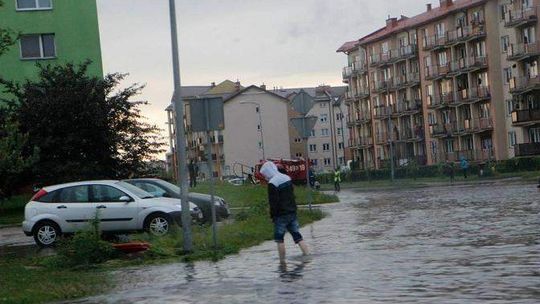 Podtopione piwnice i szpital. Wielka ulewa przeszła przez Białą Podlaskę