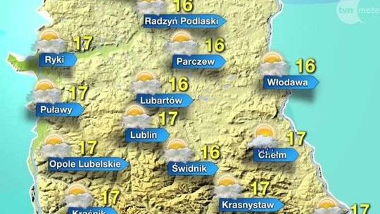 Pogoda 18.09.2017 w Lublinie i woj. lubelskim