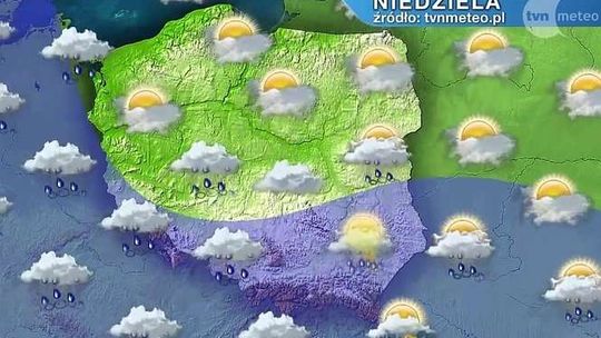 Pogoda na niedzielę. Ciepło, ale deszczowo