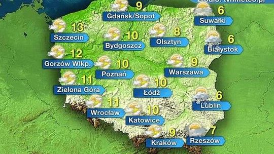 Pogoda na niedzielę. W Lubelskiem pochmurno
