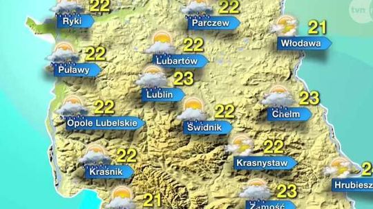 Pogoda na poniedziałek w Lublinie i woj. lubelskim