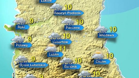 Pogoda na wtorek dla woj. lubelskiego