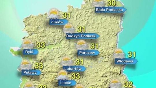 Pogoda w Lubelskiem: To będzie upalna sobota