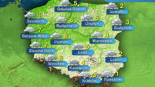 Pogoda w niedzielę: Deszcz, śnieg i ślisko