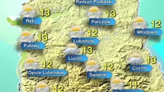 Pogoda w poniedziałek w woj. lubelskim