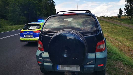 Pościg we Frampolu. Kierowca bał się nie tylko mandatu