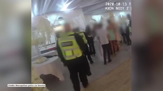 Policja przerwała wesele w Londynie. Bawiło się na nim zbyt dużo gości