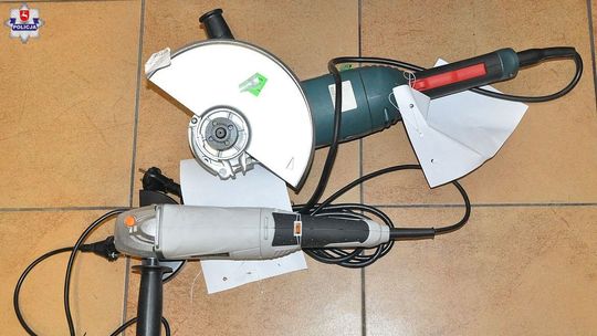 Policjanci zatrzymali mężczyznę, który ukradł… dwie szlifierki kątowe