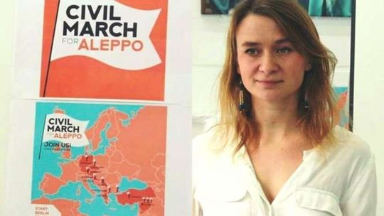 Polka prowadzi marsz z Berlina do Aleppo
