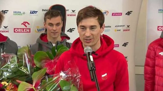 Polscy skoczkowie wrócili do kraju (wideo)