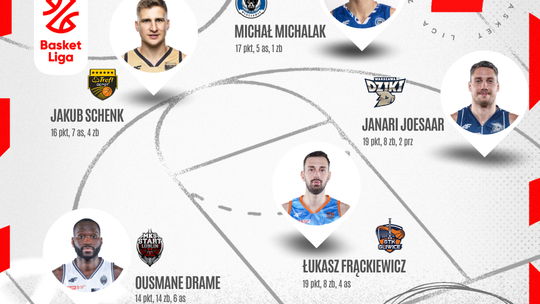 Polski Cukier Start Lublin ma swojego przedstawiciela w najlepszej piątce pierwszej kolejki