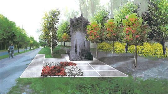 Pomnik ofiar katastrofy smoleńskiej stanie w Kraśniku