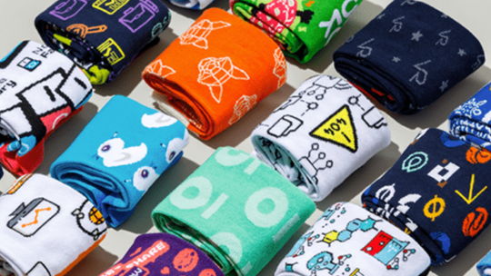 przykładowe personalizowane skarpetki w tylu klasycznym