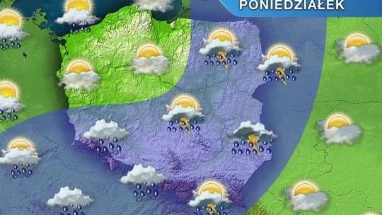 Poniedziałek gorący, ale z burzami i gradem