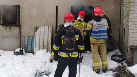 Poranny pożar w domu przy ulicy Morelowej w Lublinie