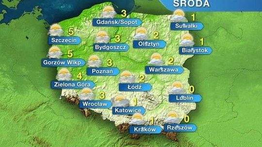 Porywisty wiatr i opady śniegu na wschodzie Polski