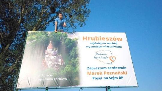 Poseł wydał dwie diety na billboardy promujące Chełm, Zamość i Hrubieszów