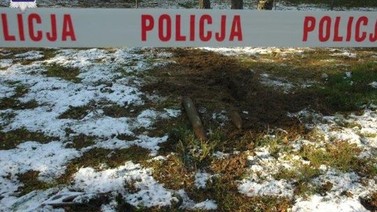 Poszedł do lasu, znalazł pocisk artyleryjski [foto]
