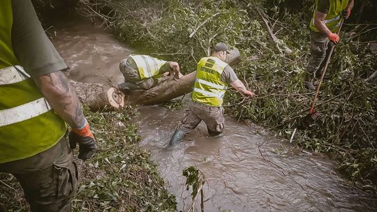 Potężne burze w Kraśniku. Terytorialsi ruszyli z pomocą