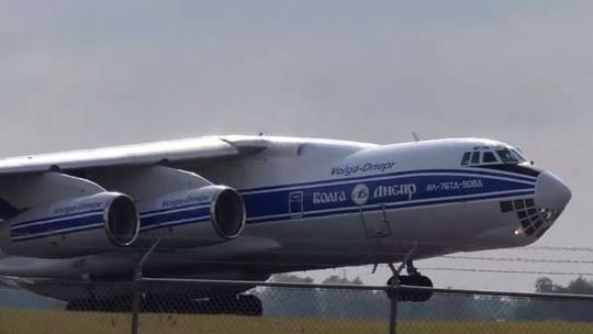 Potężny Ił-76 odleciał z lotniska Lublin (wideo)