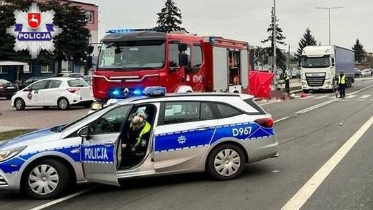 Potrącenie rowerzystki w Łukowie. Kobieta zmarła