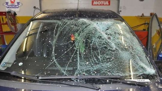 Potrącił rowerzystę i uciekł. Był pijany