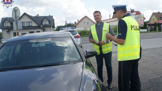 Pouczenie i obrazek ze św. Krzysztofem zamiast mandatu. Nietypowa akcja policji