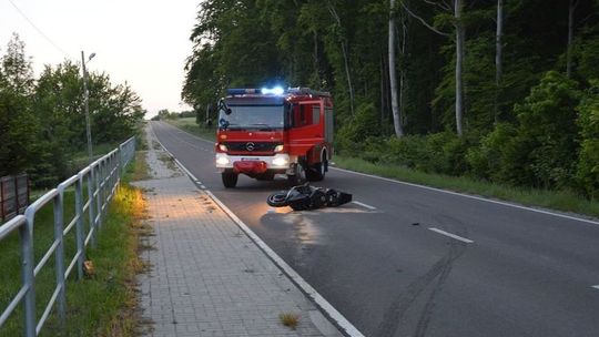 Poważny wypadek motocyklisty pod Zamościem