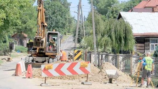 Powiat puławski: Droga do Sielc w przebudowie