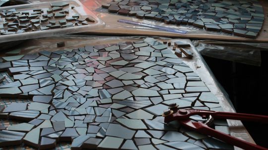 Powstanie artystyczna mozaika na Sławinie