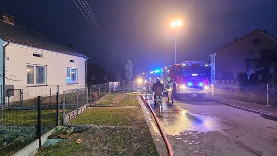 Pożar domu. Na szczęście nikt nie ucierpiał