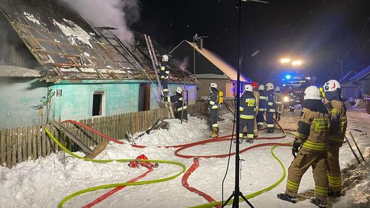 Pożar domu. Nie żyje jedna osoba