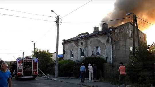 Pożar domu przy ul. Dzierżawnej w Lublinie [wideo]